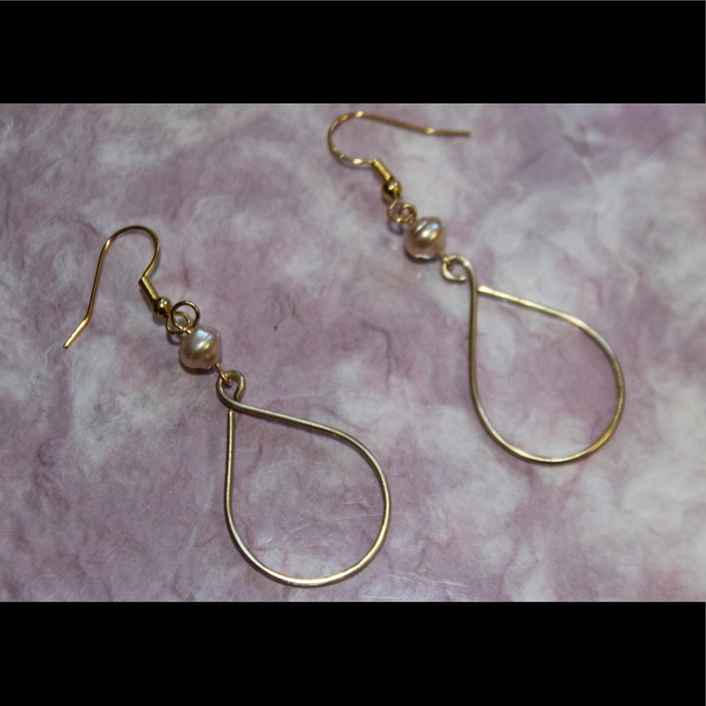 Gold earrings